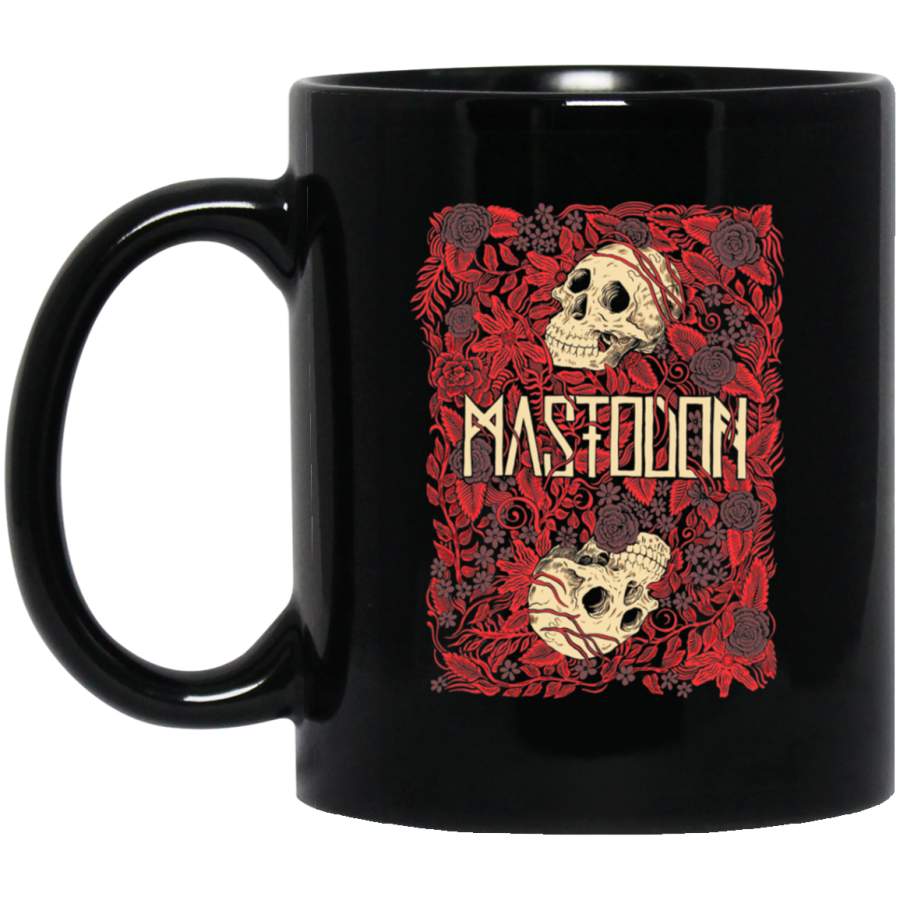 Mastodon Flower Skulls Black Mug