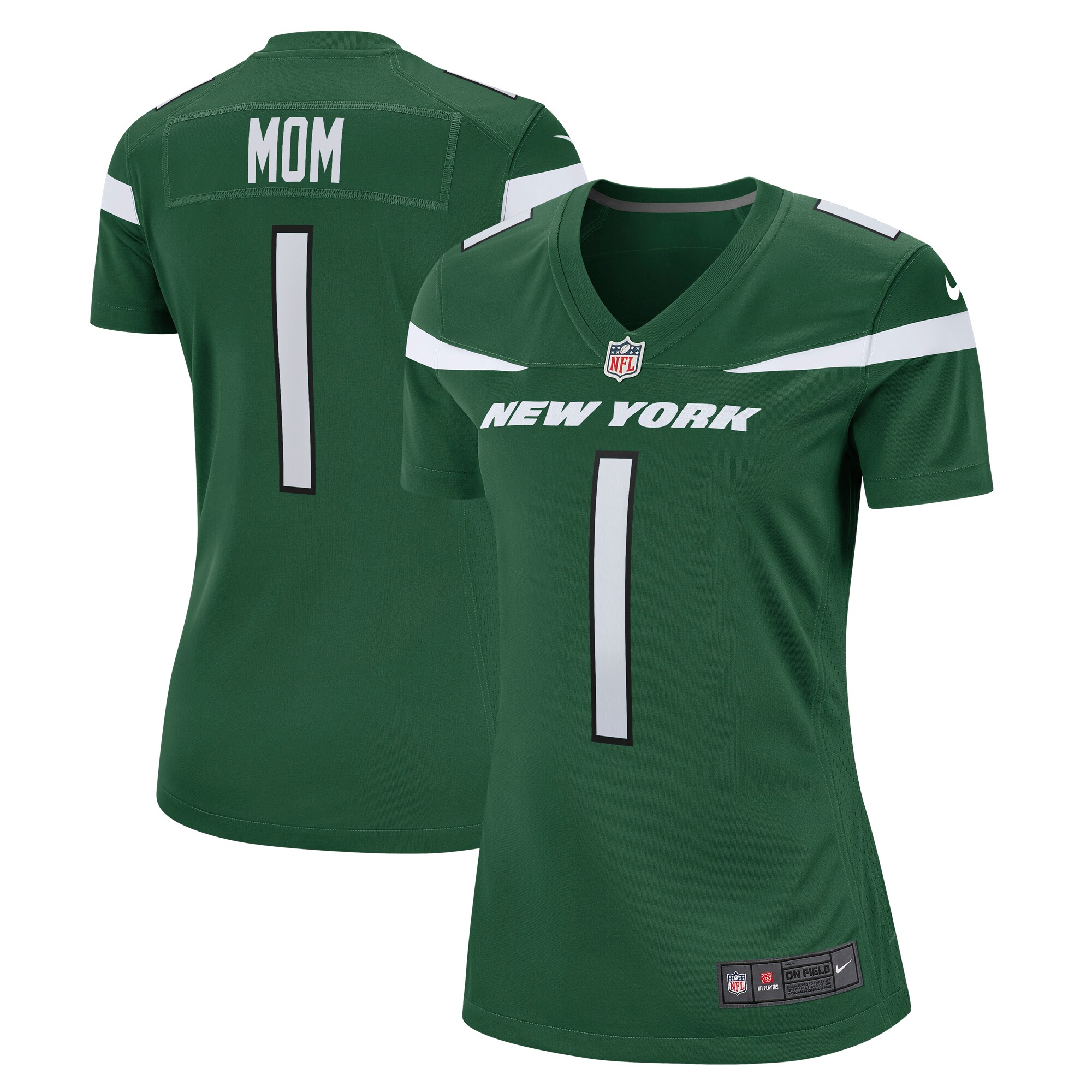 Number 1 Mom New York Jets Women's Game Jersey – Gotham Green