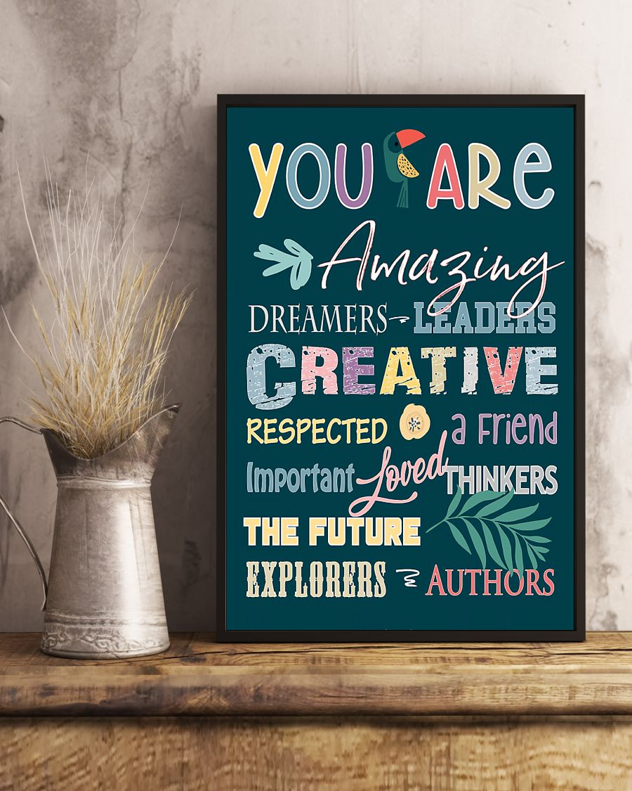 Teacher Supplies For Classroom School Poster You Are Amazing Decor Room Home Decor Wall Art Back To School Gifts Idea