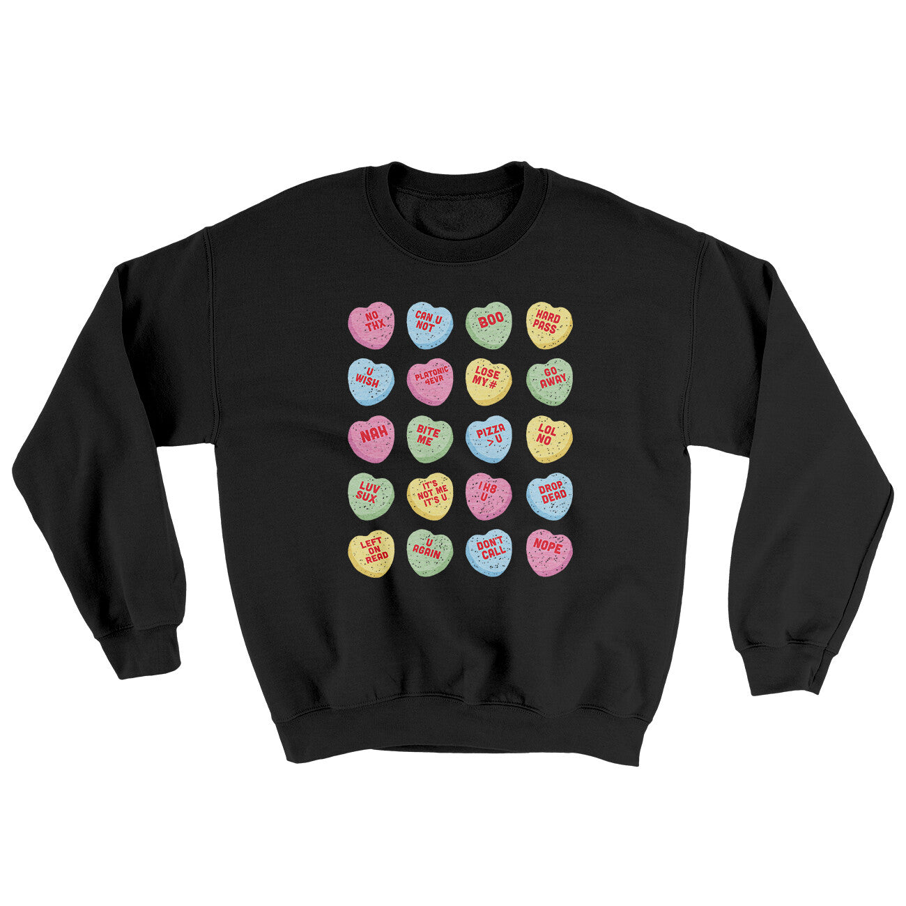 Candy Heart Anti-Valentines Ugly Sweater