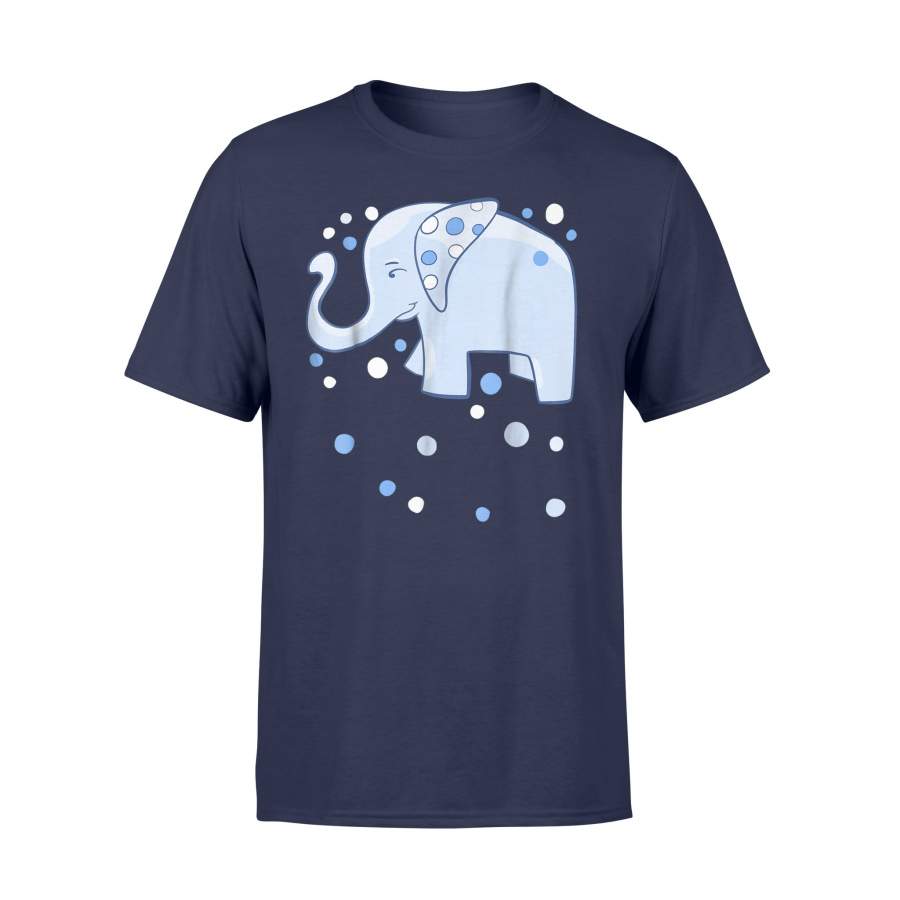 Baby Blue Polkadot Elephant T-Shirt