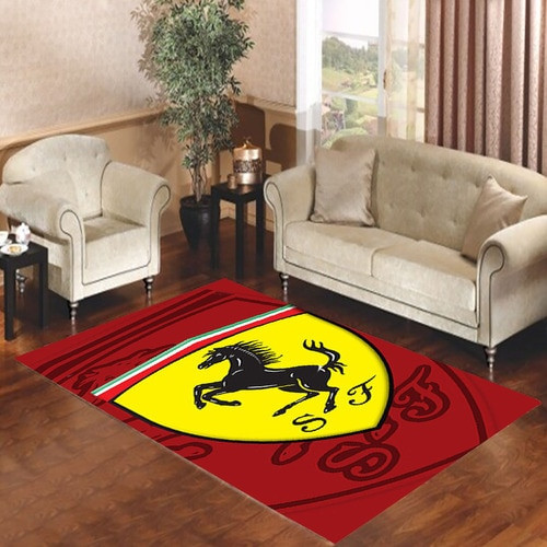 Ferrari Logo Living Room Carpet Rugs 19