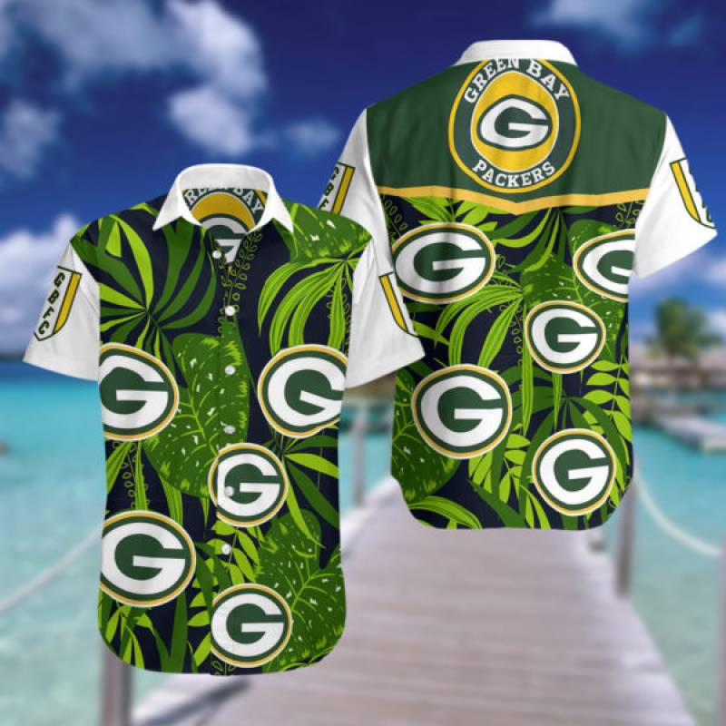 Green Bay Packers Cannabis Hawaii Beach Shirt Ha64365