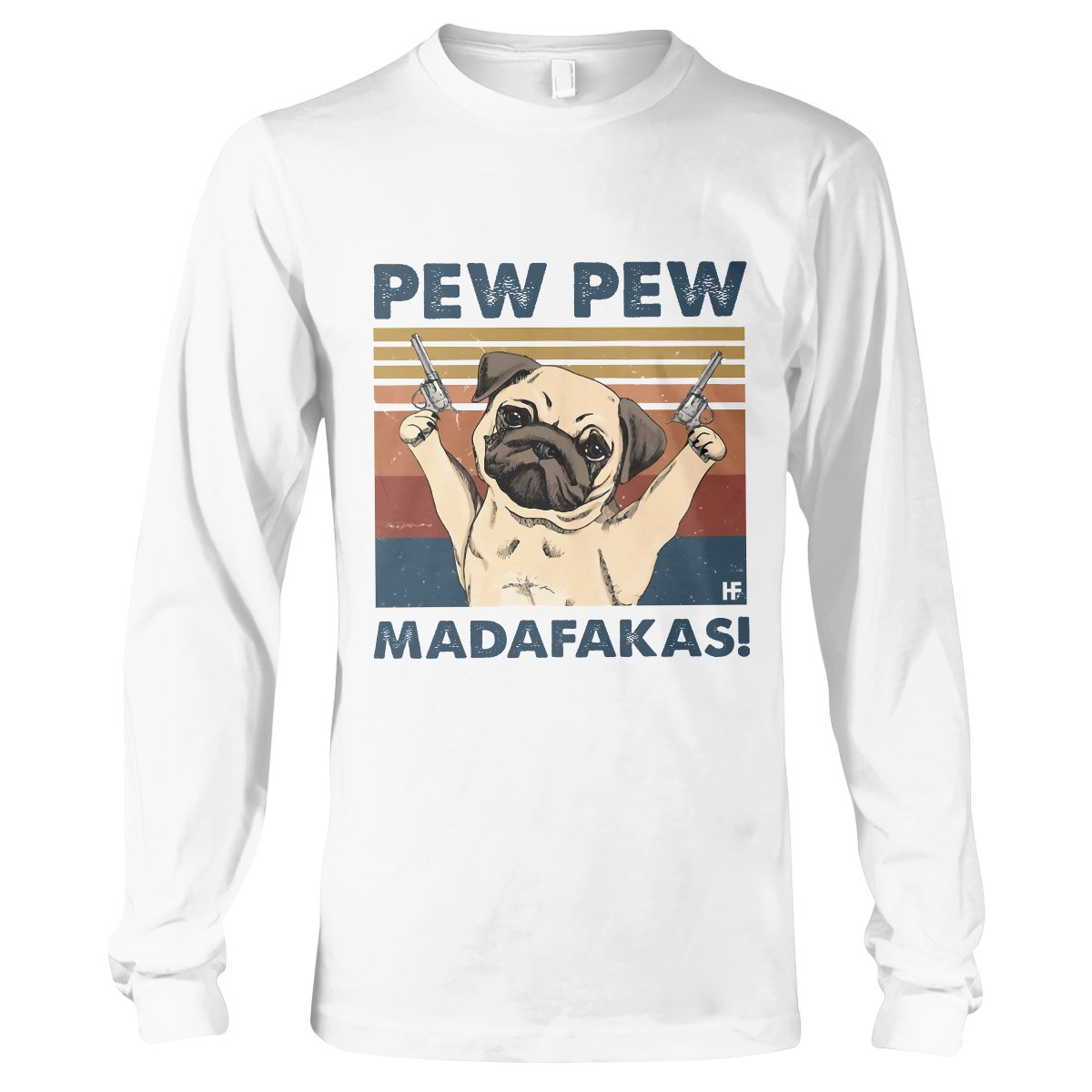 Pug Lovers Shirt 14 Ez01 1009 Long Sleeve T-Shirt