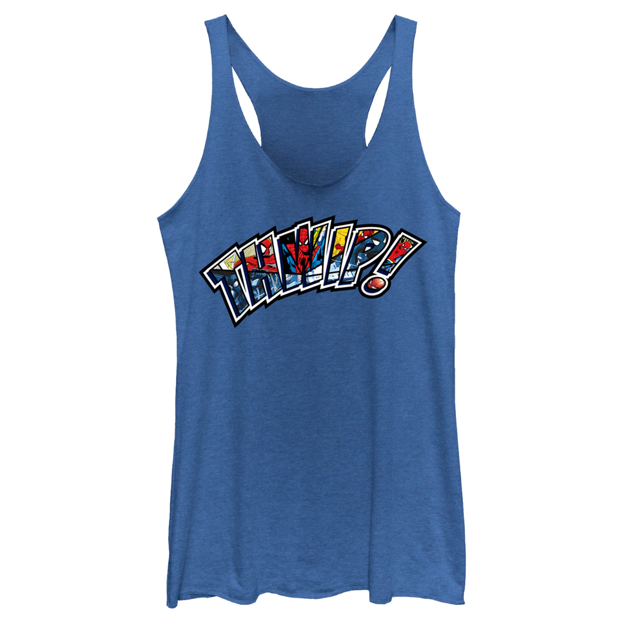 Women’S Spider-Man: Beyond Amazing Thwip! Comic Book Panels Racerback Tank Top