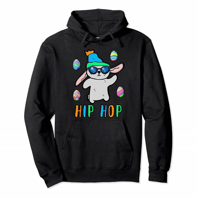 Cool Easter Hip Hop Bunny Tee Eggs Hunting Boys Pullover Hoodie