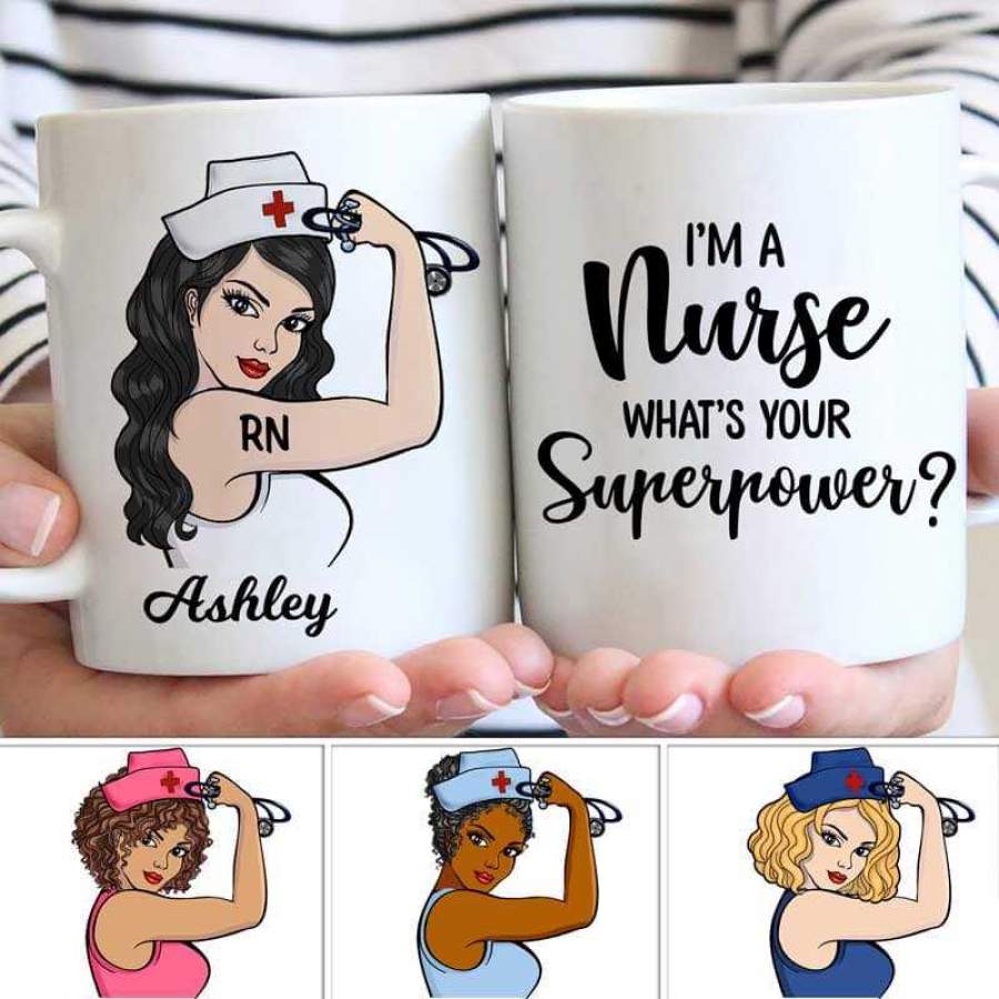 Strong Nurse Personalized Mug