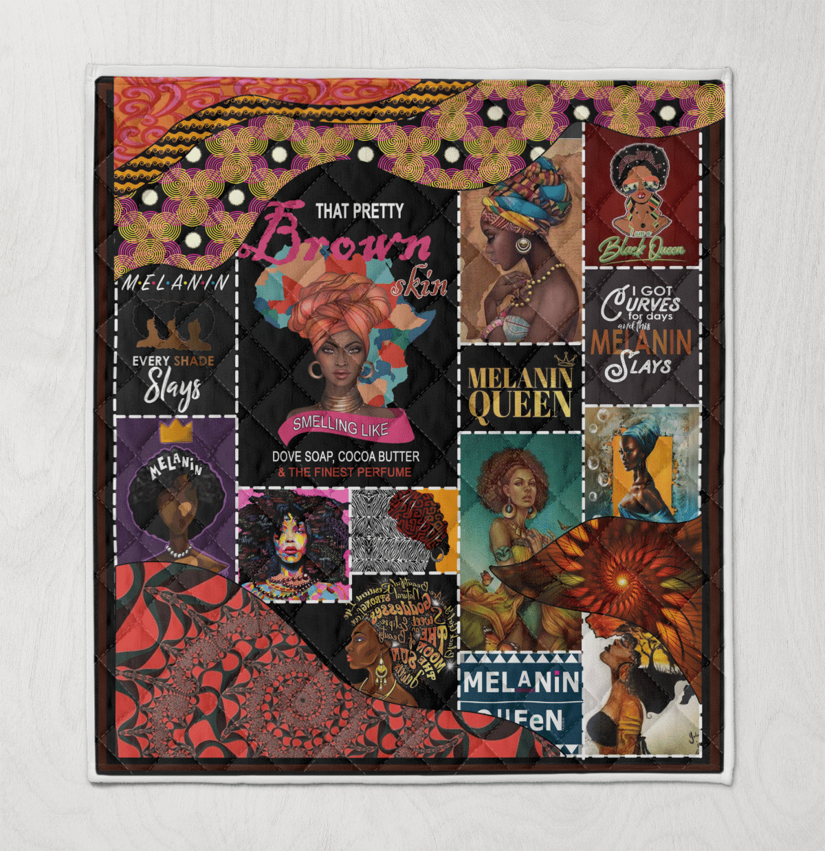 Quilt For Black Women Black Queen Art Quilt That Pretty Brown Skin Quilt