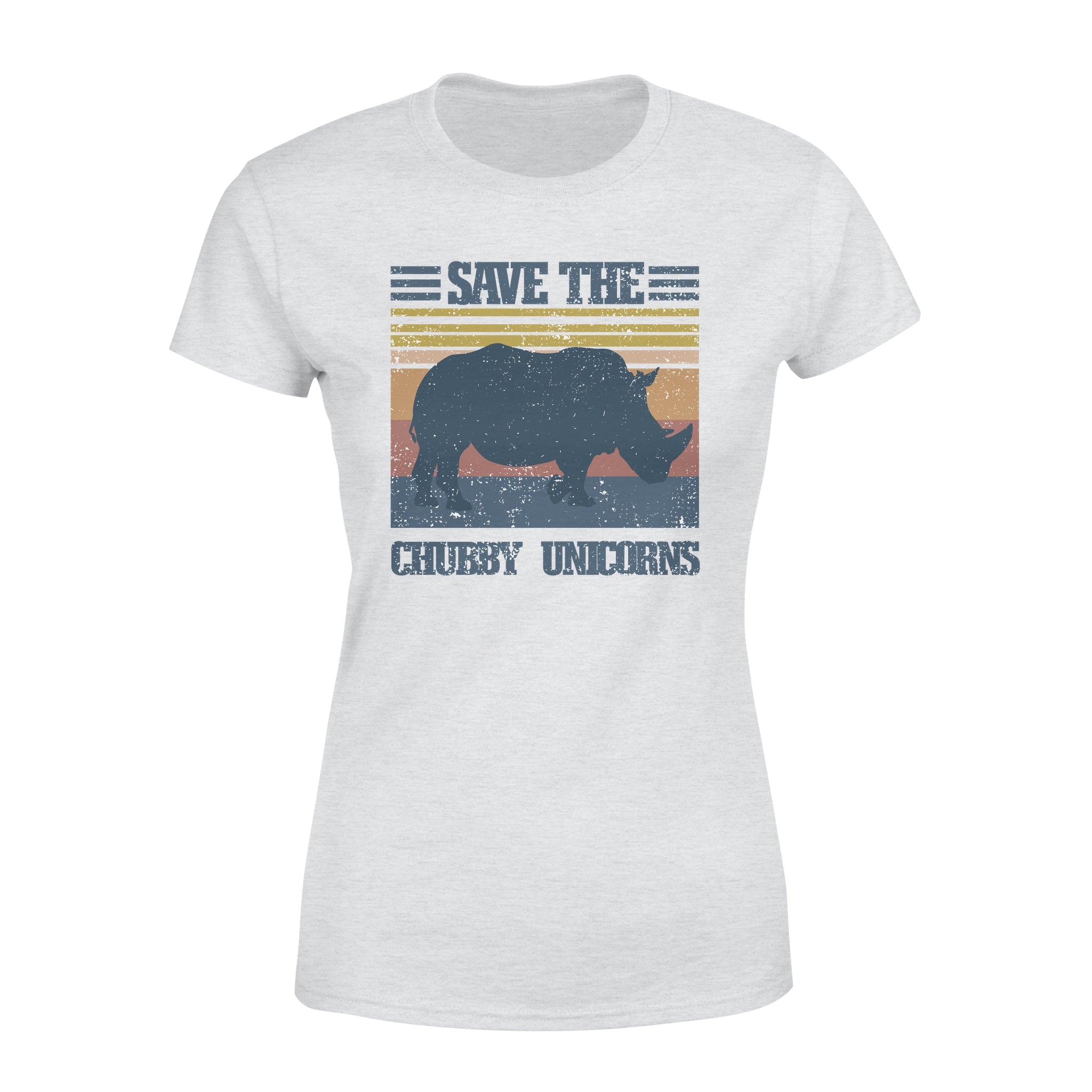 Rhino Save The Chubby Unicorns – Premium Women’s T-shirt