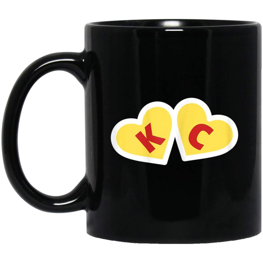 I Love Kansas City Heart Apparel KC Football Mug