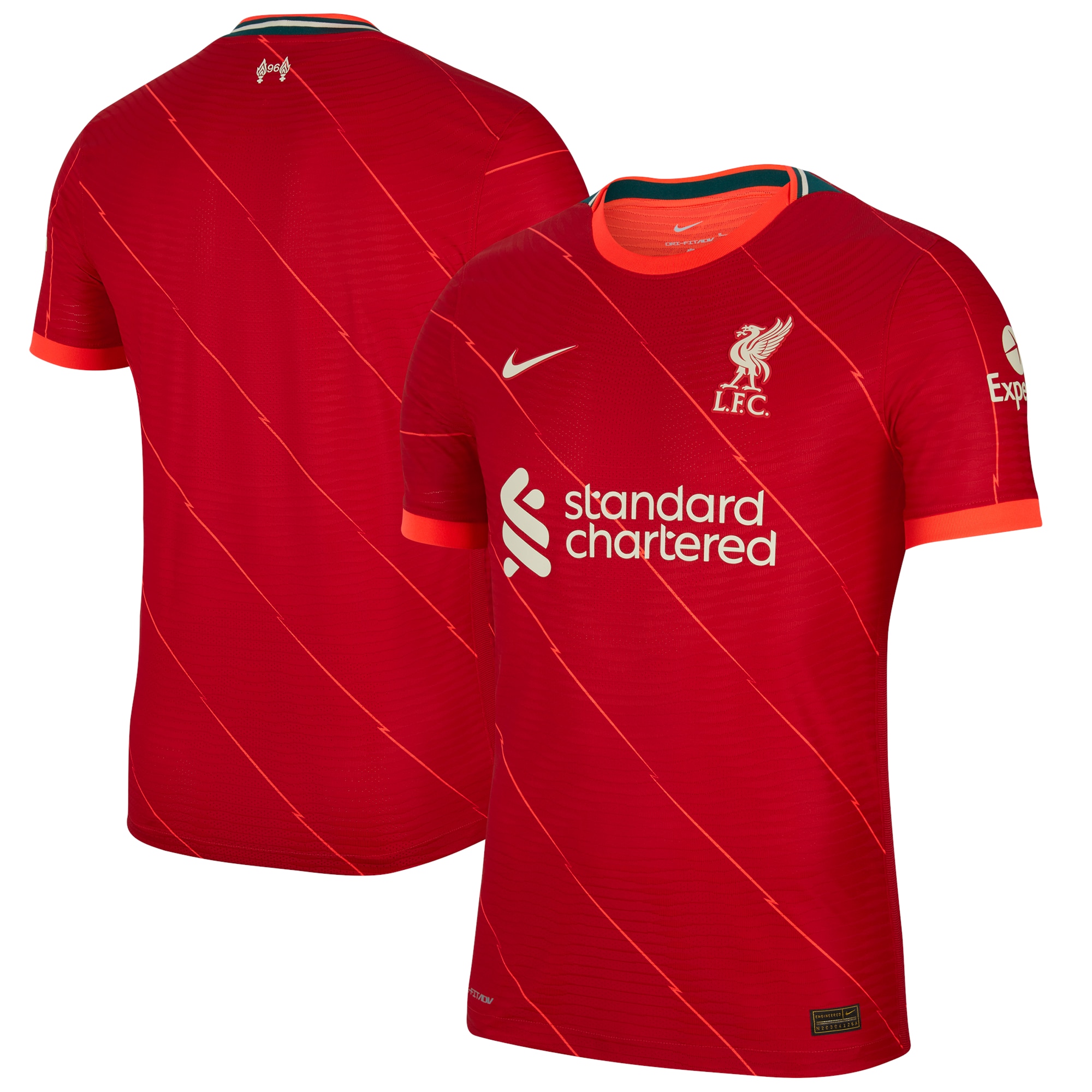 Liverpool 2021/22 Home Vapor Match Authentic Jersey – Red