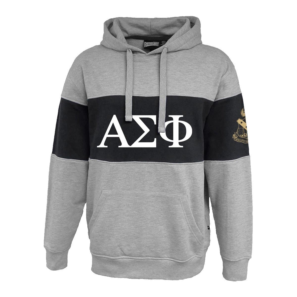 Alpha Sig Vintage Stripe Hoodie