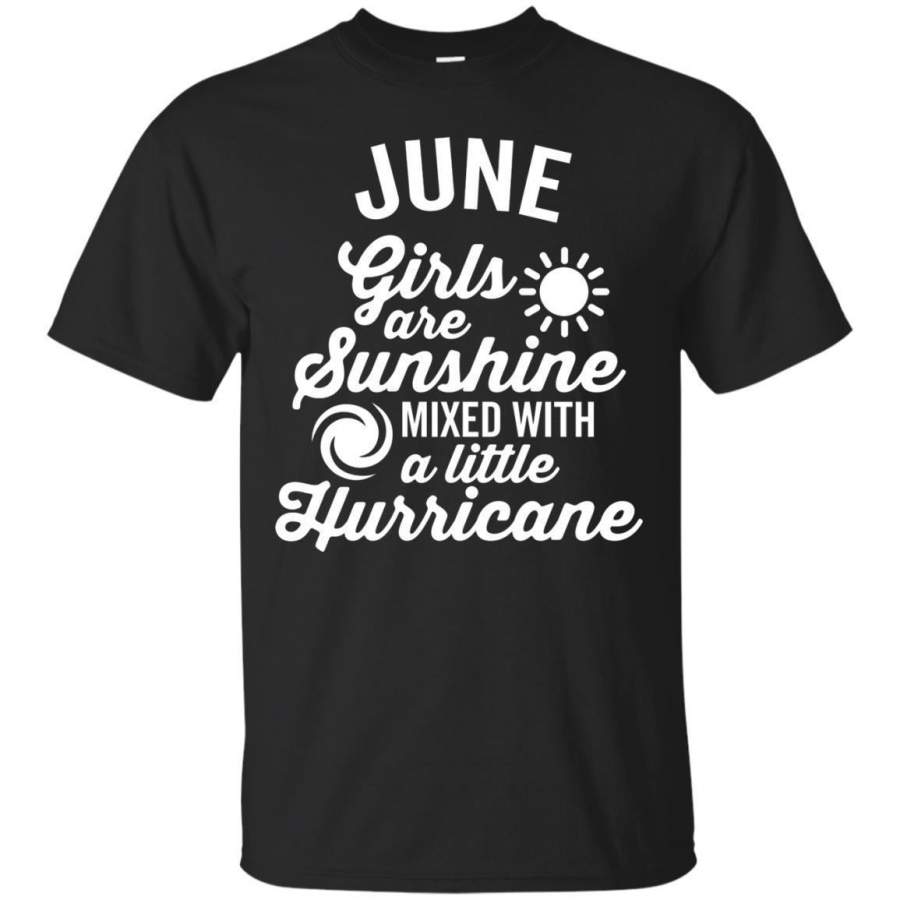 AGR June Girls Are Sunshine And A Hurricane Tshirt Dark Jaq T-shirt