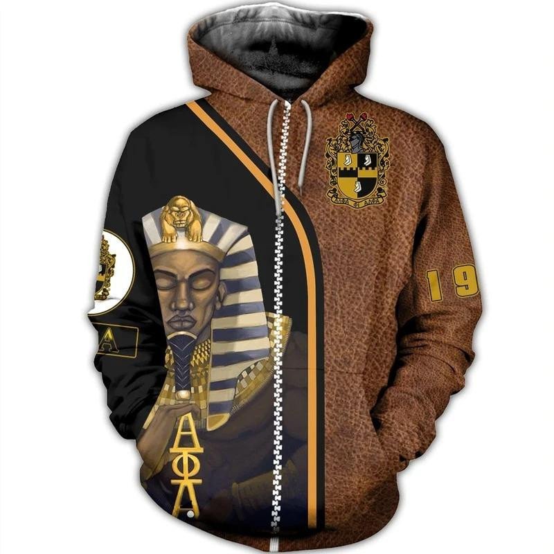 Fraternity Hoodie – Alpha Phi Alpha 1906 King Pharaoh Zip Hoodie