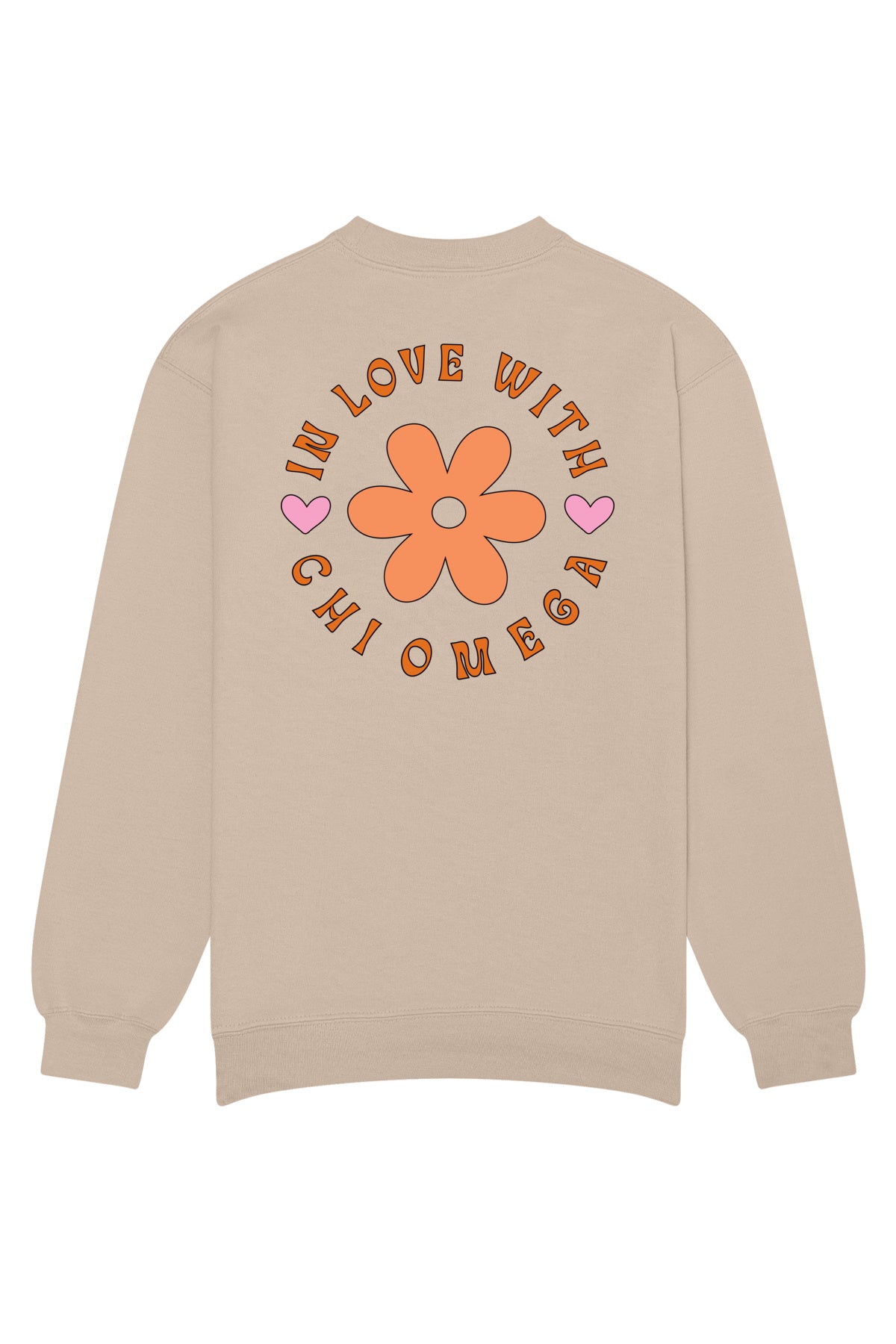 Chi Omega In Love With Crewneck Sweatshirt