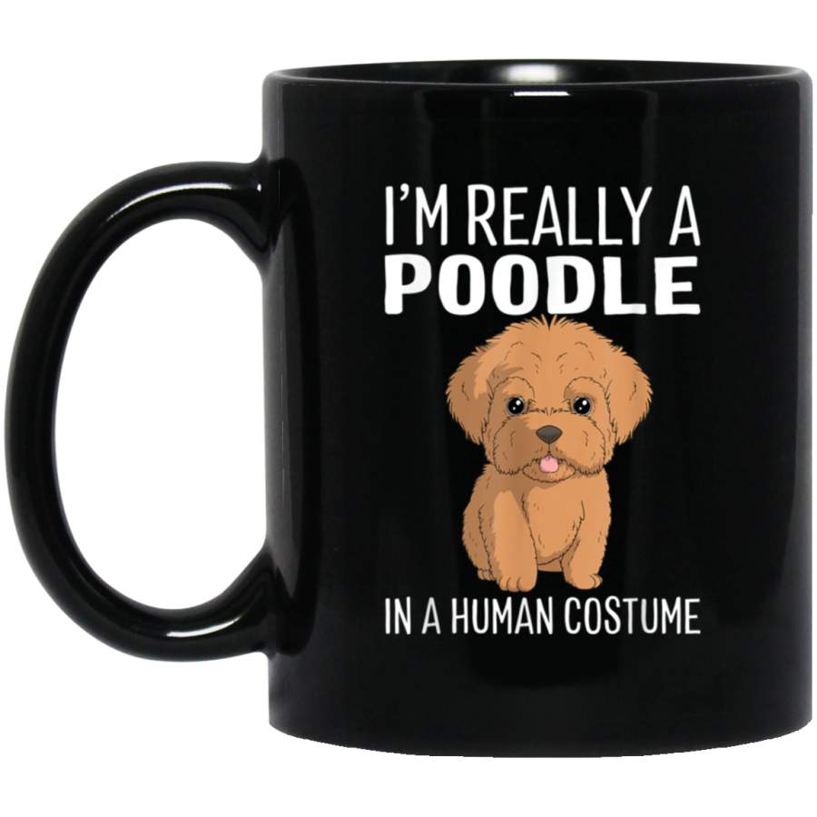 This is My Human Costume Im A Poodle Dog Halloween Puppy Mug