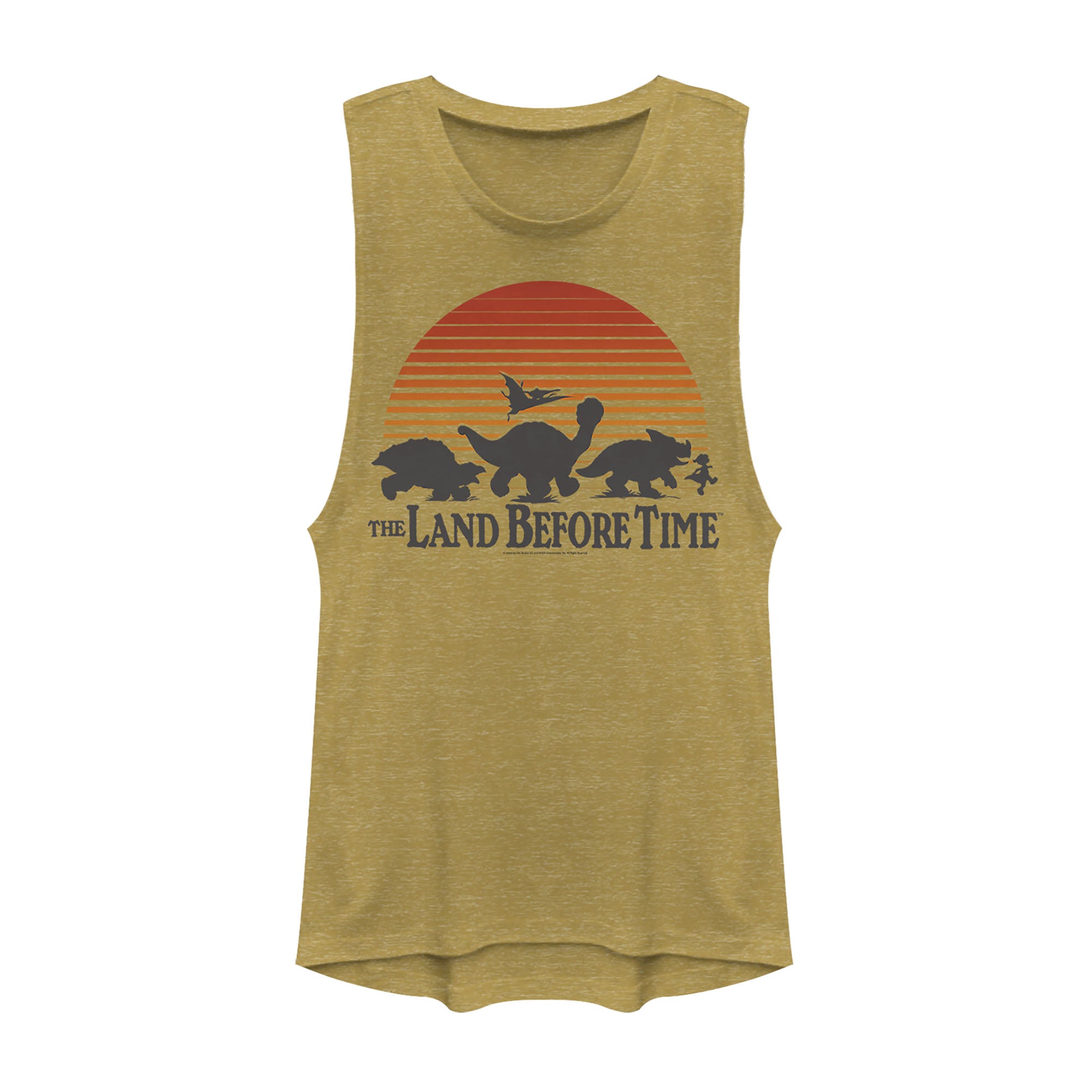 The Land Before Time Junior’S Retro Friend Silhouette  Festival Muscle Tee