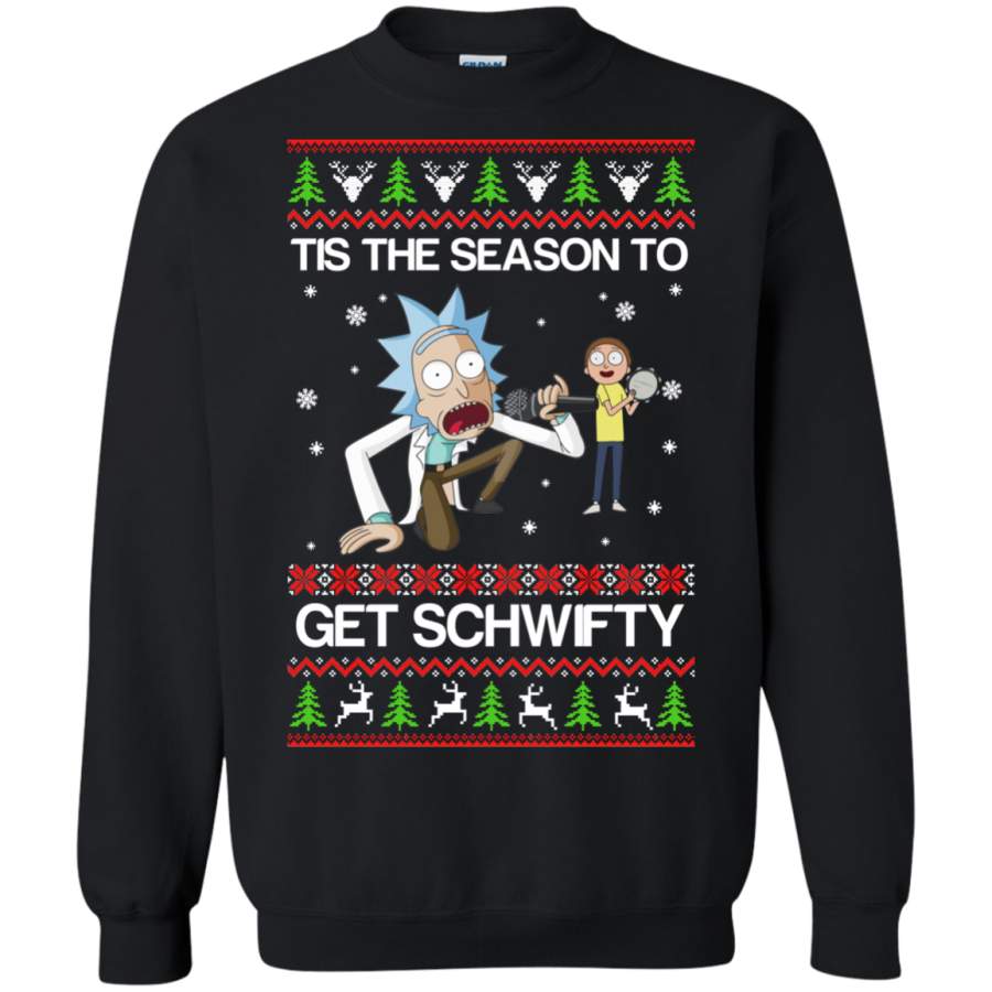 AGR Rick and Morty Tis The Season To Get Schwifty Sweatshirt