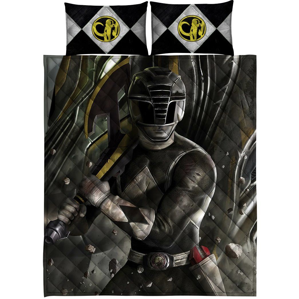 Casespring 3D Black Power Ranger Custom Quilt Set