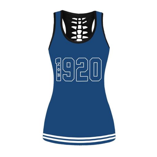 Zeta Phi Beta Combo Tank-Top And Legging 3D All Over Print