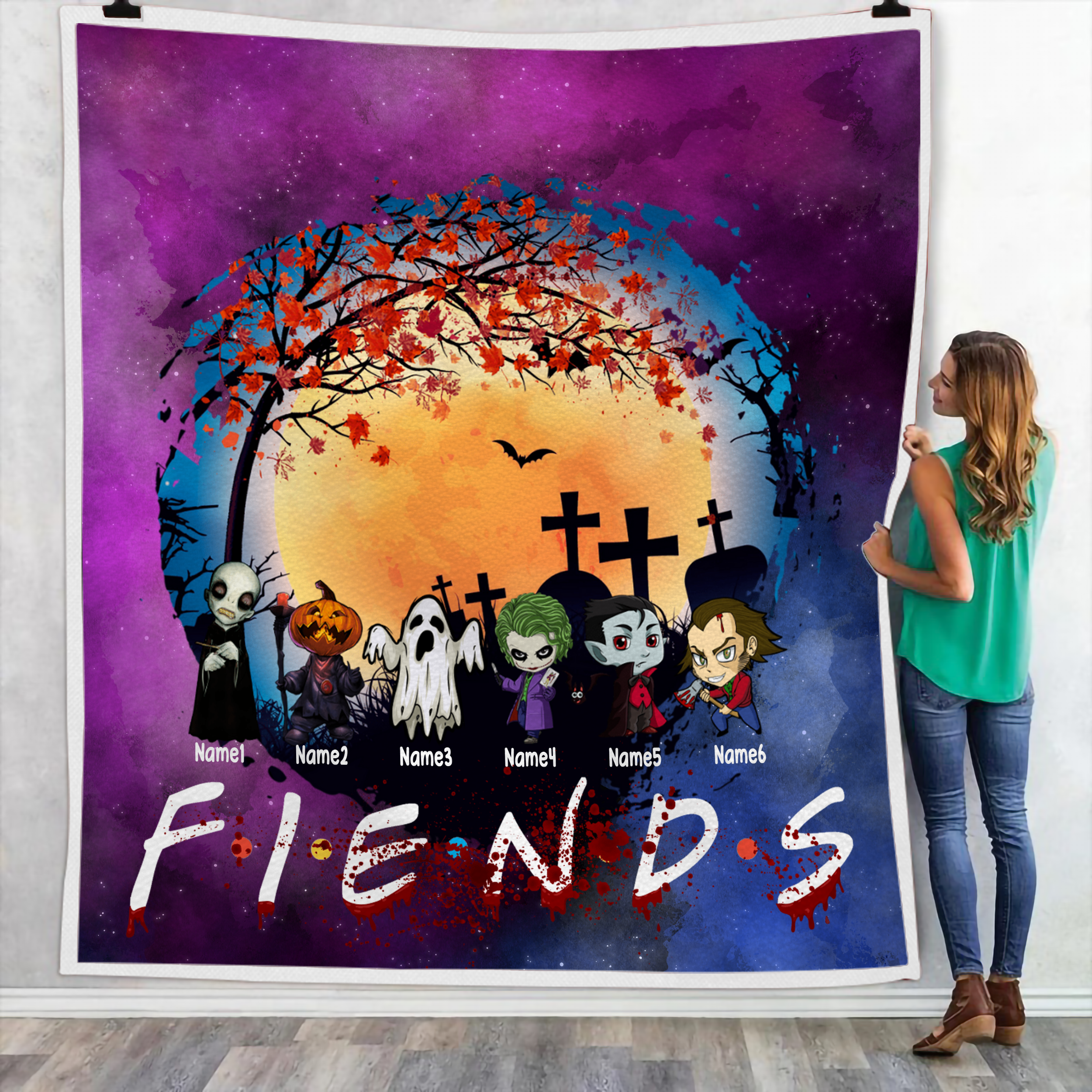 Fleece Blanket Halloween Horror Character F.I.E.N.D.S Fbl031