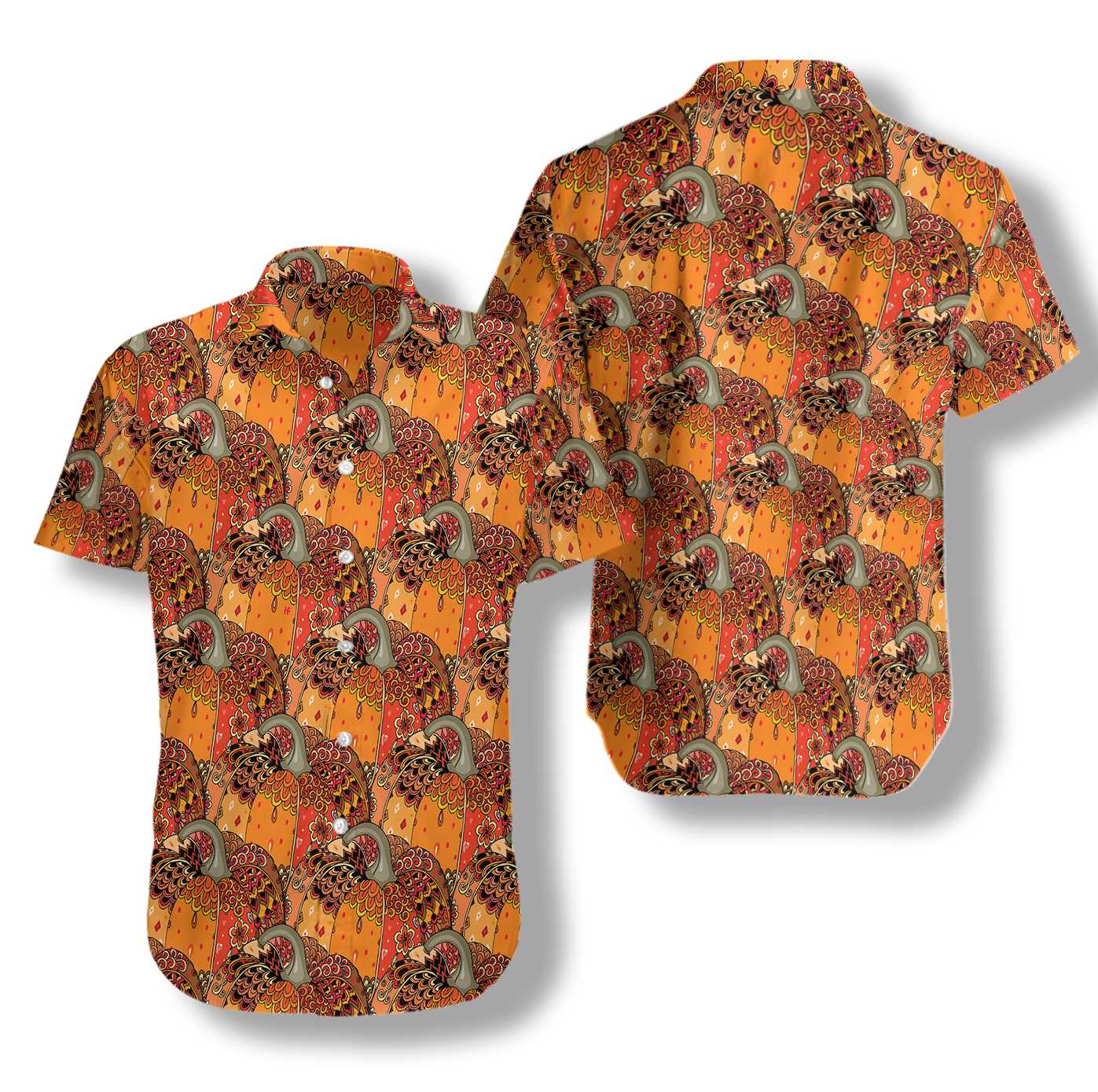 Thanksgiving Festive Pumkin Hawaii Shirt Ha26526