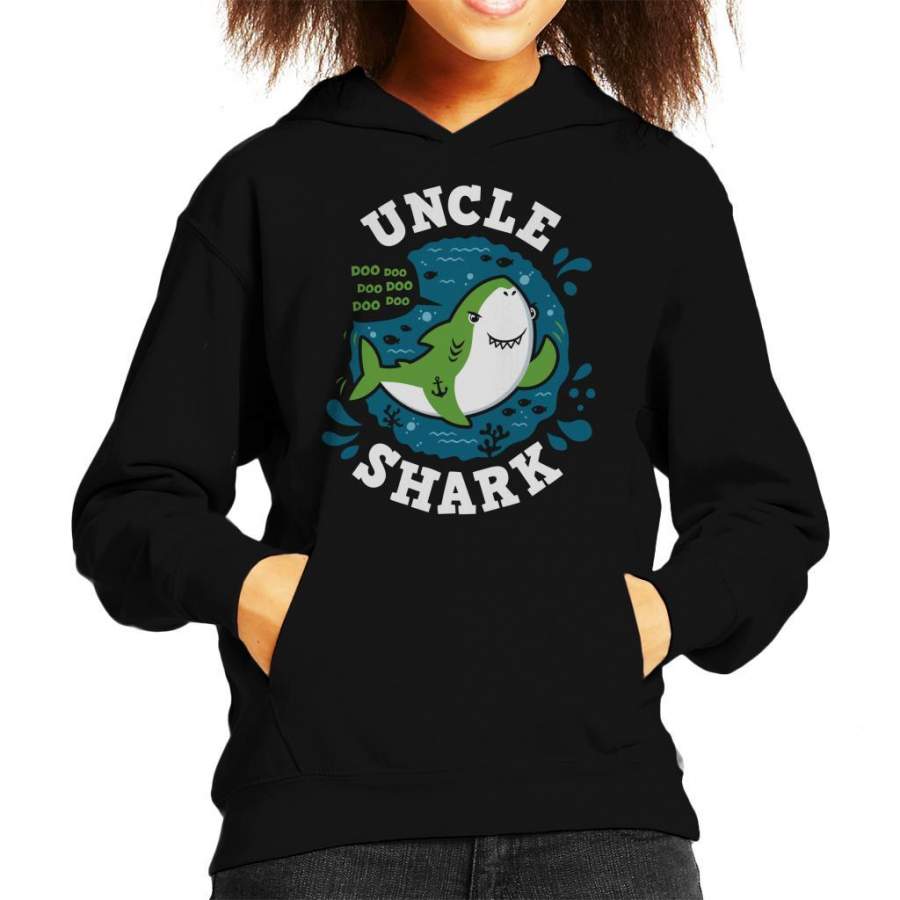 Baby Shark Family Uncle Kid’s Hooded Sweatshirt