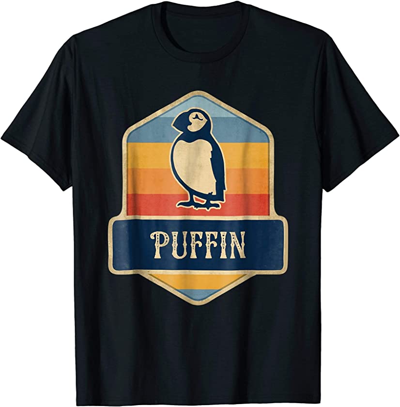 Vintage Style Puffin Retro Puffin Lover T-Shirt