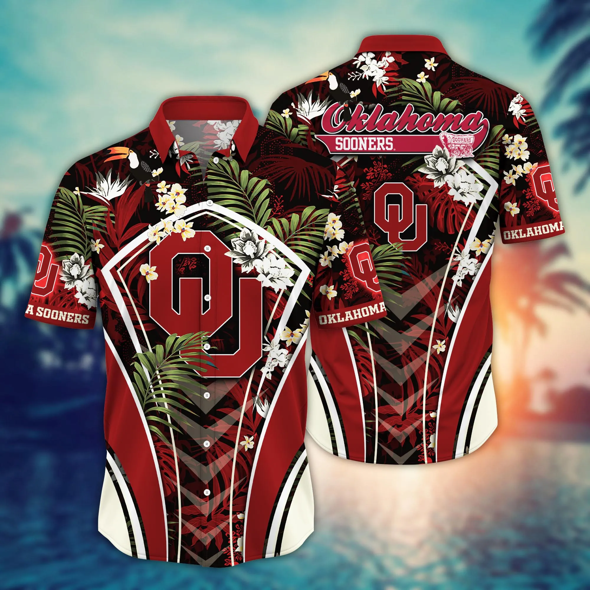 Oklahoma Sooners NCCA Hawaiian Shirt Heatwave Aloha Shirt