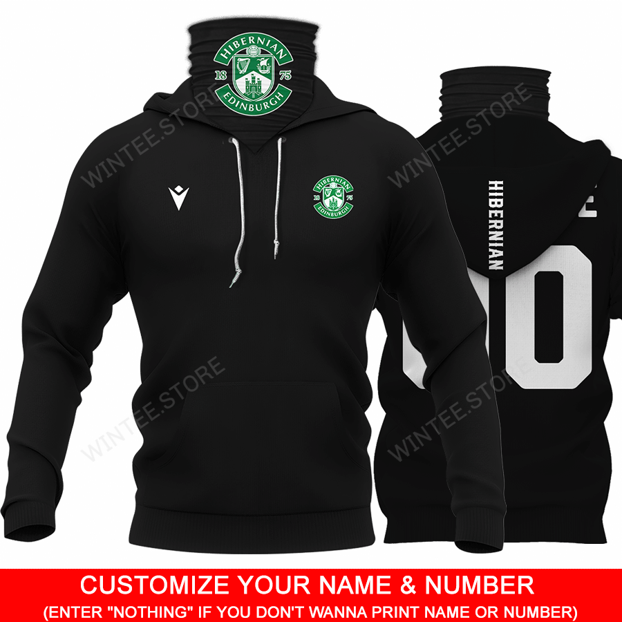 04Hibernian001 |HoodieMask| CUSTOMIZE YOUR NAME & NUMBER | HOT SALE 3D PRINTED