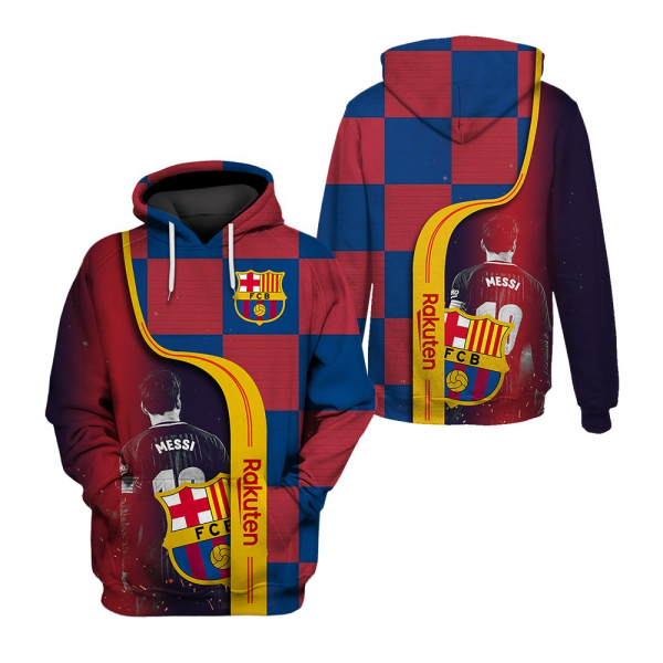 Gift For Fc Barcelona Barca Fans Homenaje A Lionel Messi Durante 21 Años En El Barça 2000-2021 Unisex Hoodie Hg