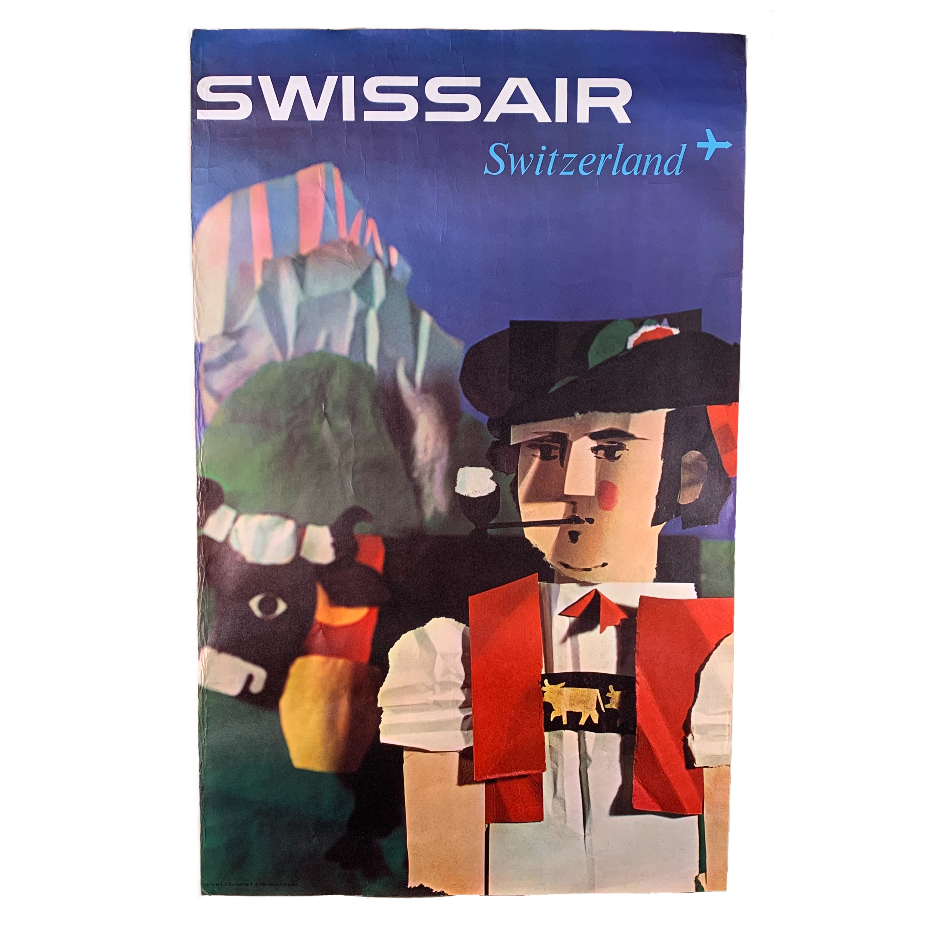 Vintage Swissair “Switzerland” Poster