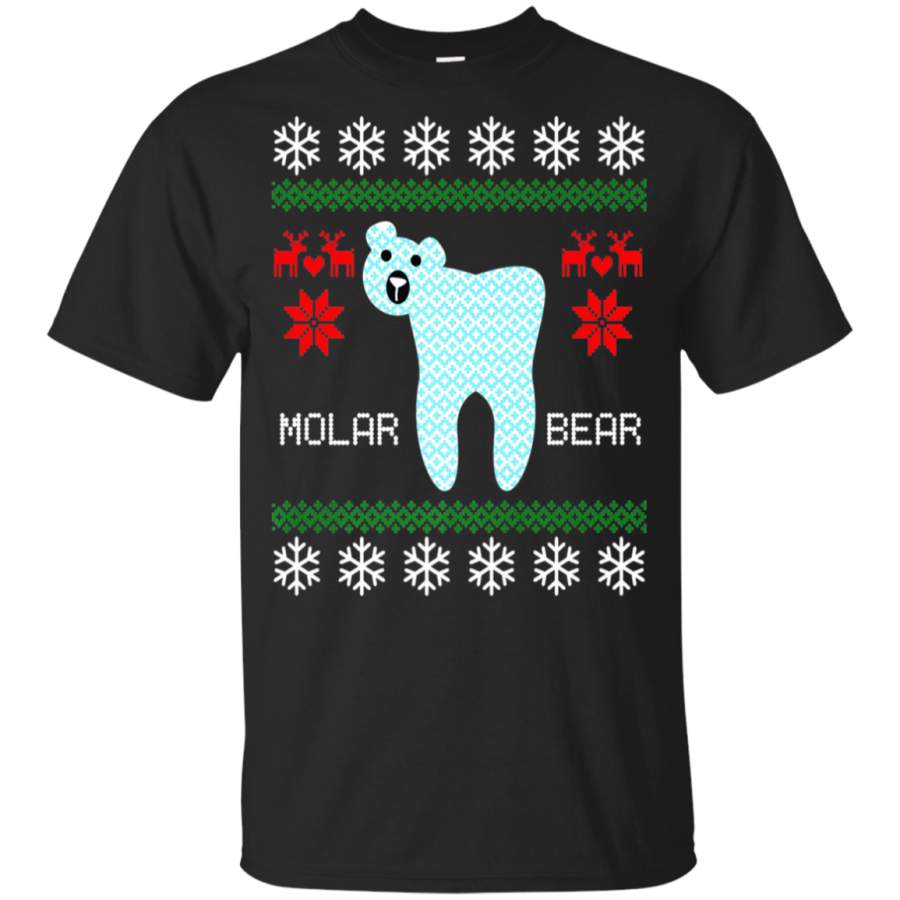 AGR Christmas Ugly Sweater Molar Bear Dentist Shirt youth t-shirt