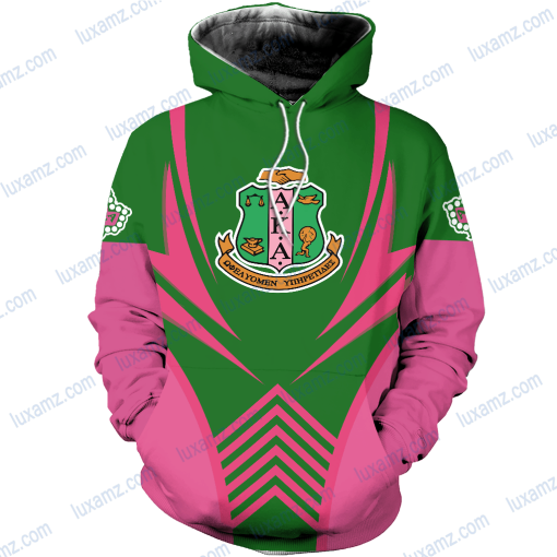 Alpha Kappa Alpha Sorority Aka Pink And Green Aka Symbol Shirt Sweatshirt Hoodie