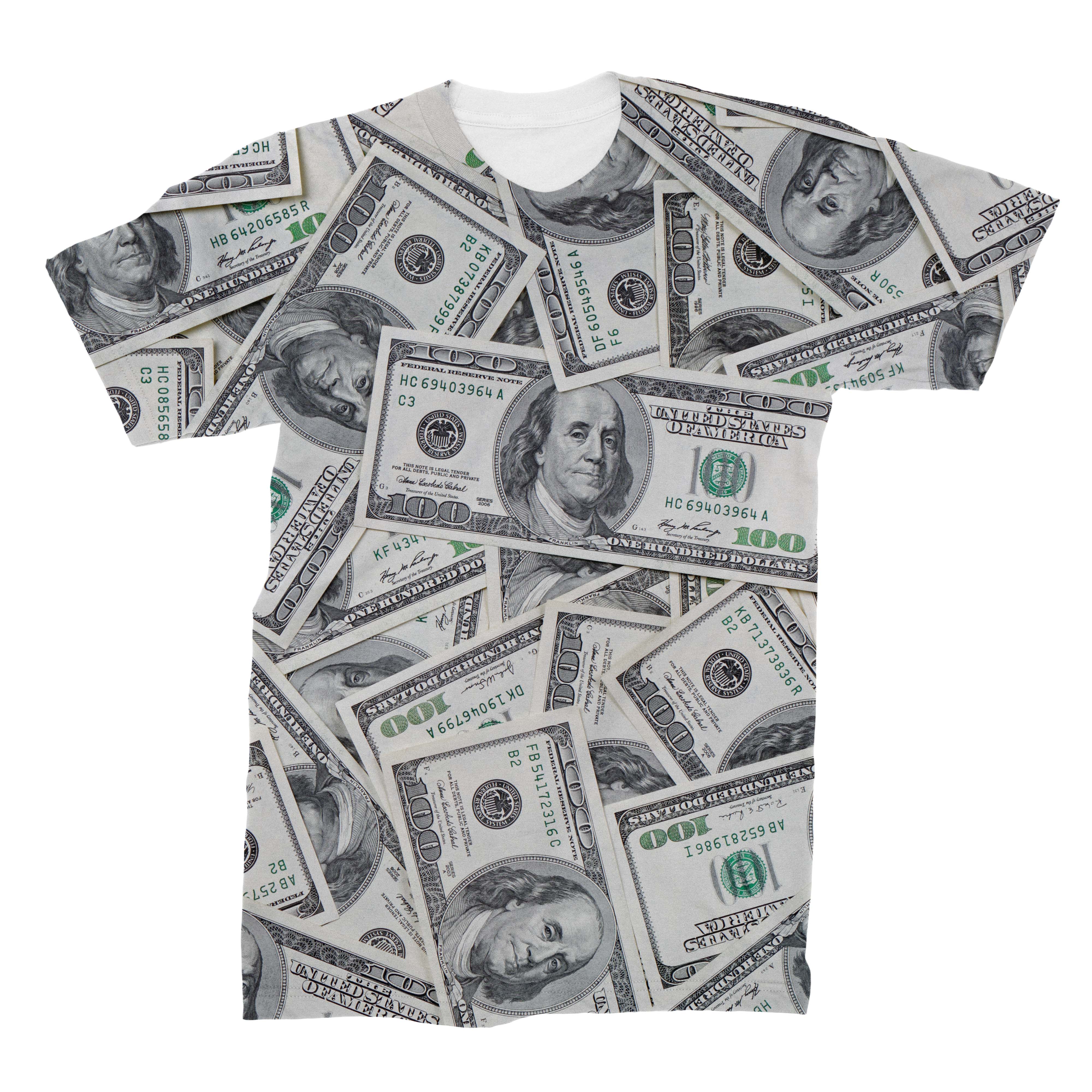 100 dollar bill shirt