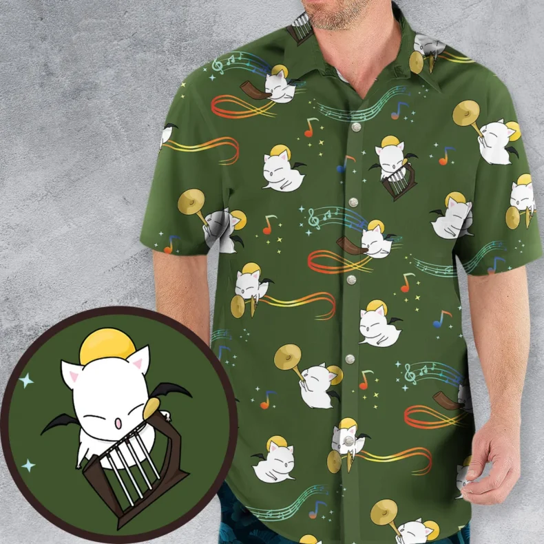 Moggle Music Final Fantasy Hawaiian Shirt
