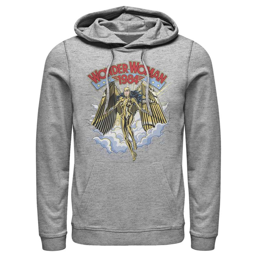 Wonder Woman 1984 Men’s Golden Eagle  Pull Over Hoodie