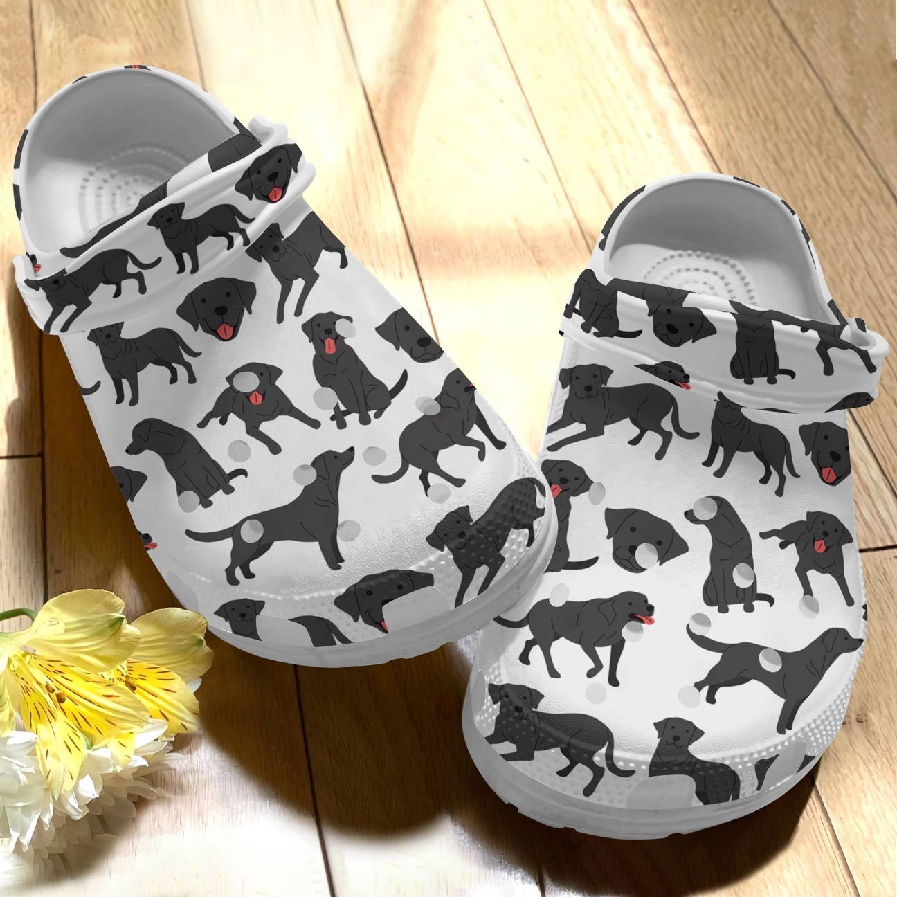 Dog Personalize Clog, Custom Name, Text, Fashion Style For Women, Men, Kid, Print 3D Labrador V6