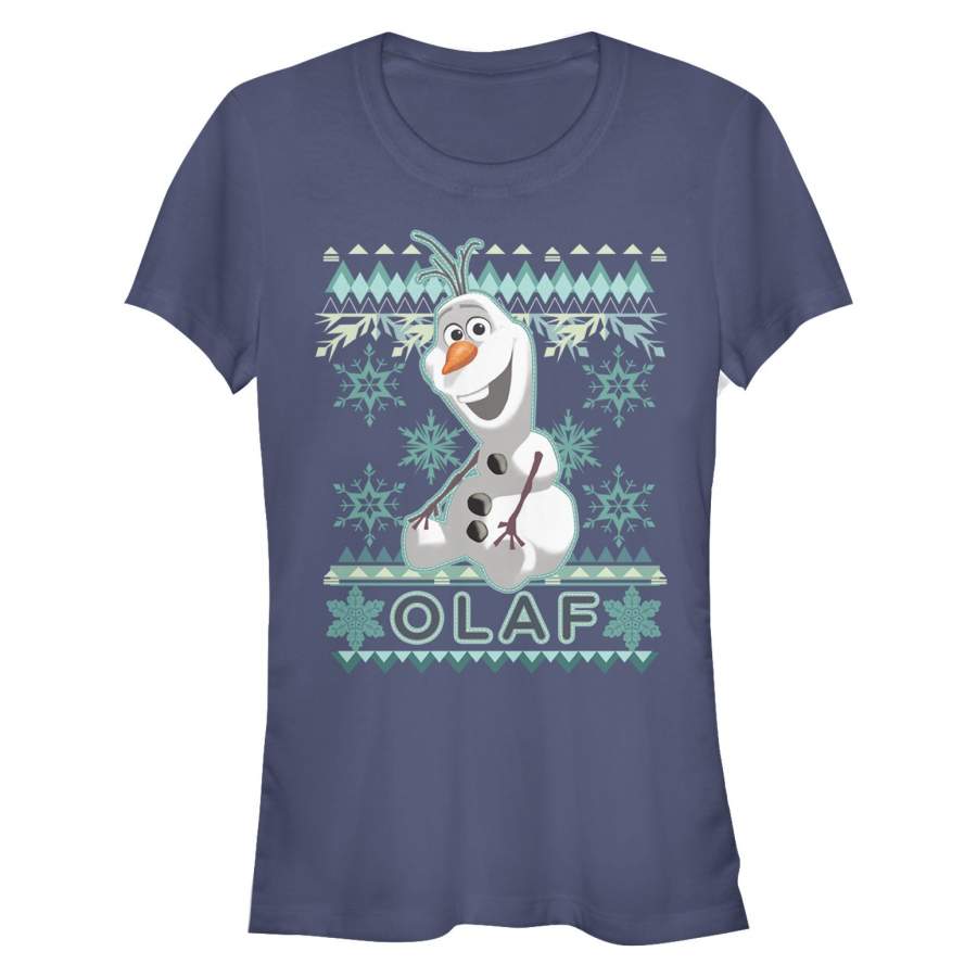 Frozen Junior’s Ugly Christmas Olaf  T Shirt