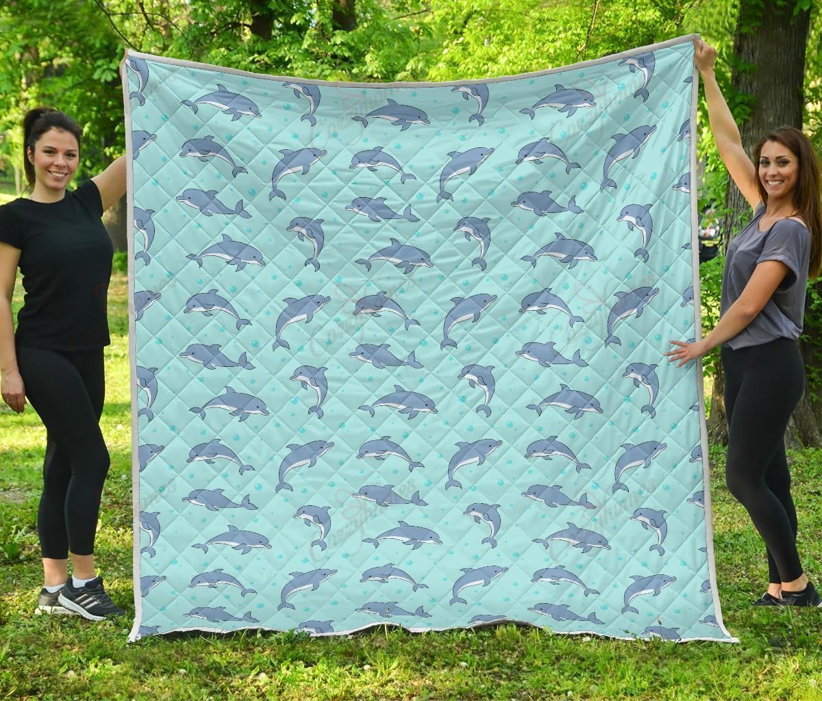 Dolphin Baby Cute XL0104603CL Quilt Blanket