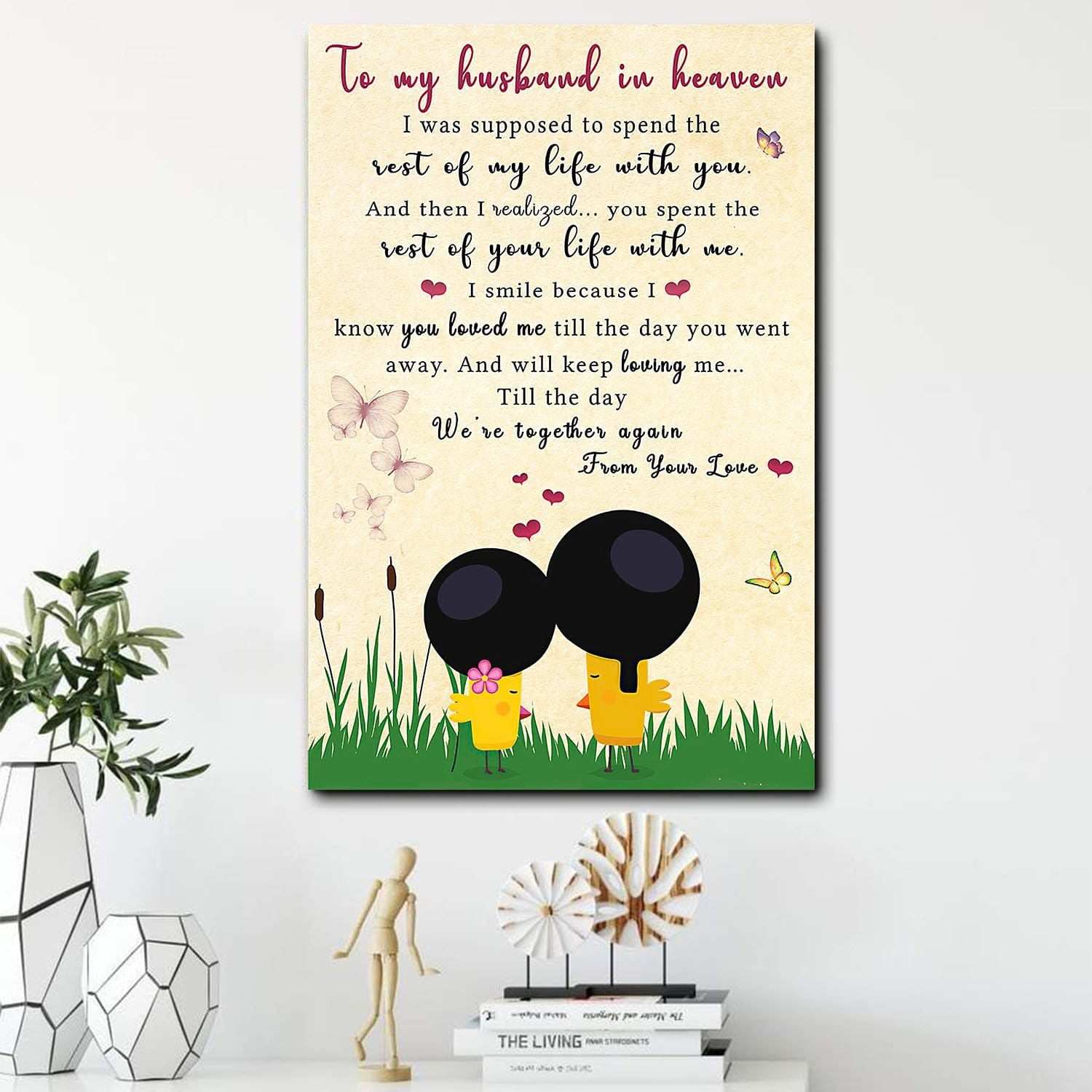 African American Motivational Posters To My Husband In Heaven African Inspired Home Decor