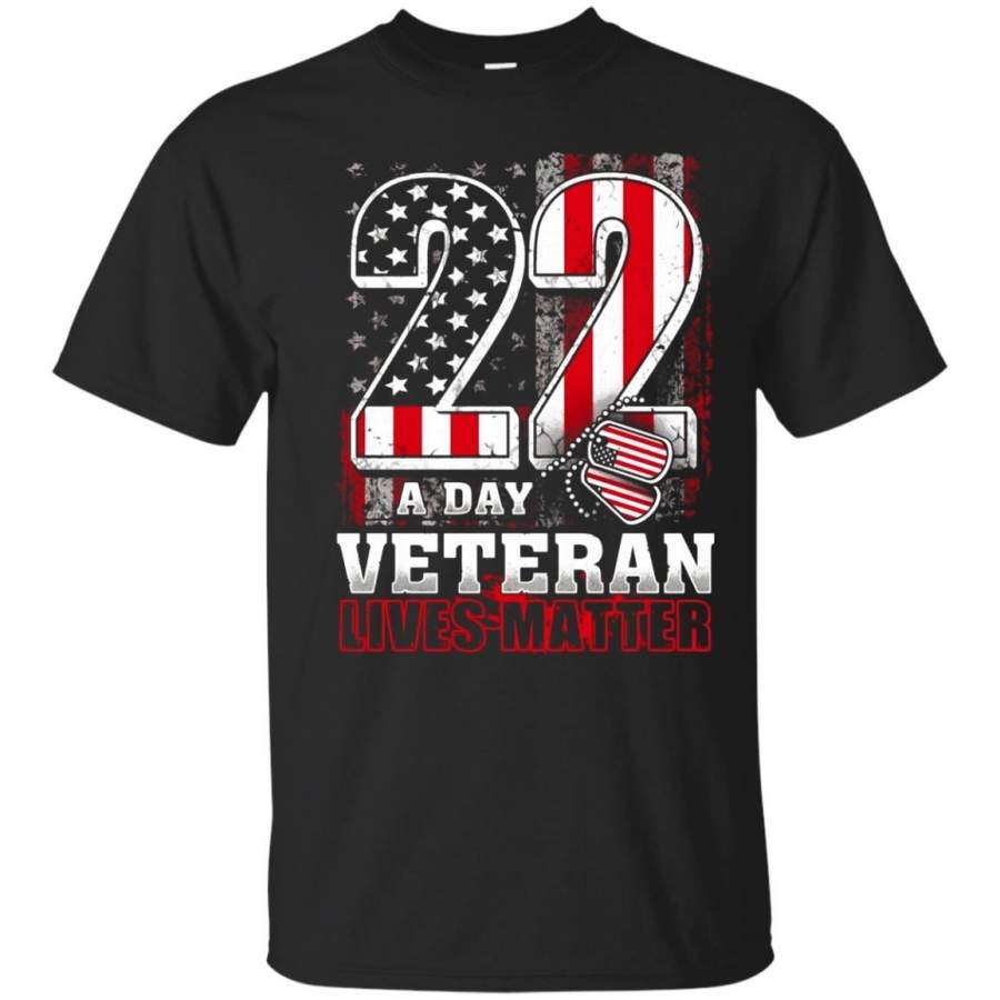 AGR 22 A DAY Veteran Lives Matter Shirt