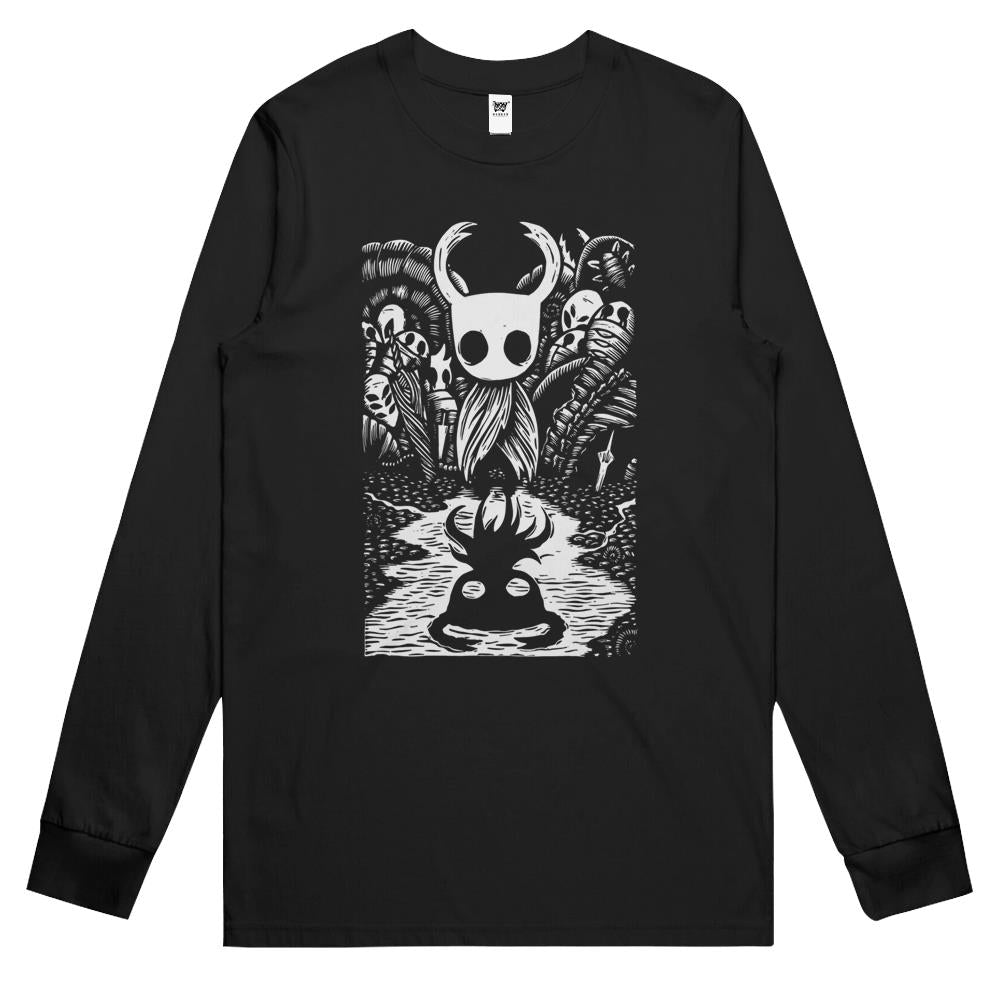 Ghost Knight Graphic Art Hollow Knight Funny Game Long Sleeve T Shirts