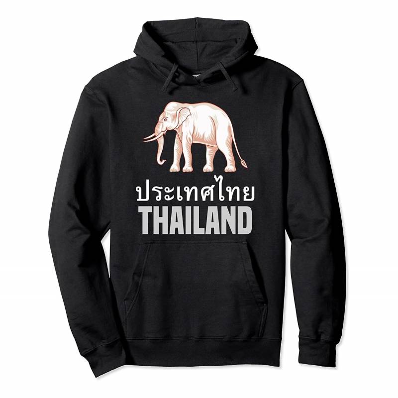 Thailand National Symbol Elegant White Elephant Art Gift Pullover Hoodie, T-Shirt, Sweatshirt