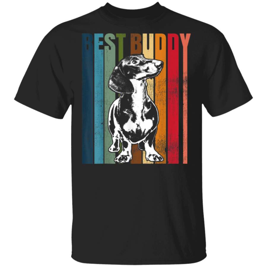 Wiener Retro Best Buddy Dachshund TShirt