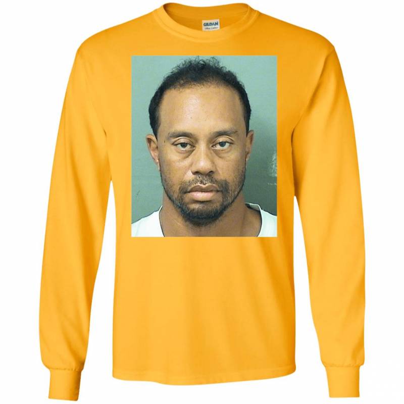 Tiger Woods Mugshot Long Sleeve Shirt