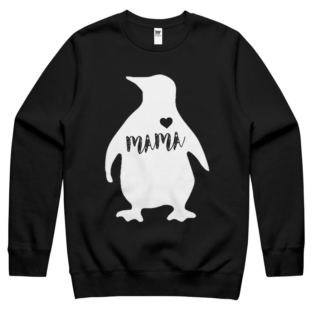 Mama Penguin Shirt – Cute Mothers Day Gift For Mom Crewneck Sweatshirt