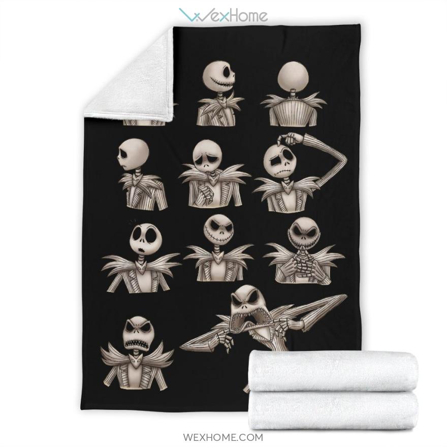 Jack Skellington Emotions The Nightmare Before Christmas Premium Blanket