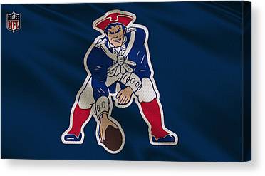 4 New England Patriots Uniform Joe Hamilton Canvas Print