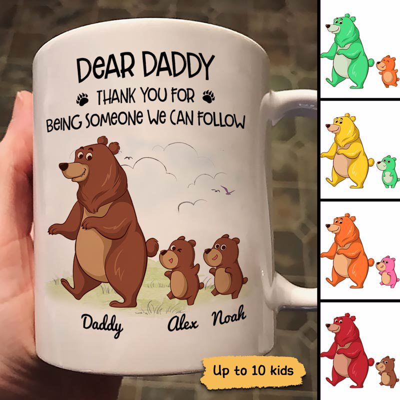 Thanks For Being Someone We Can Follow Cute Bear Personalized Mug